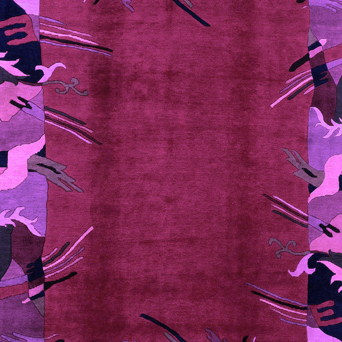 Abstract Purple Modern Rug, abs1901pur