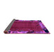 Sideview of Abstract Purple Modern Rug, abs1901pur