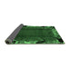 Sideview of Abstract Emerald Green Modern Rug, abs1901emgrn