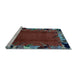 Sideview of Machine Washable Abstract Light Blue Modern Rug, wshabs1901lblu