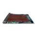 Sideview of Abstract Light Blue Modern Rug, abs1901lblu