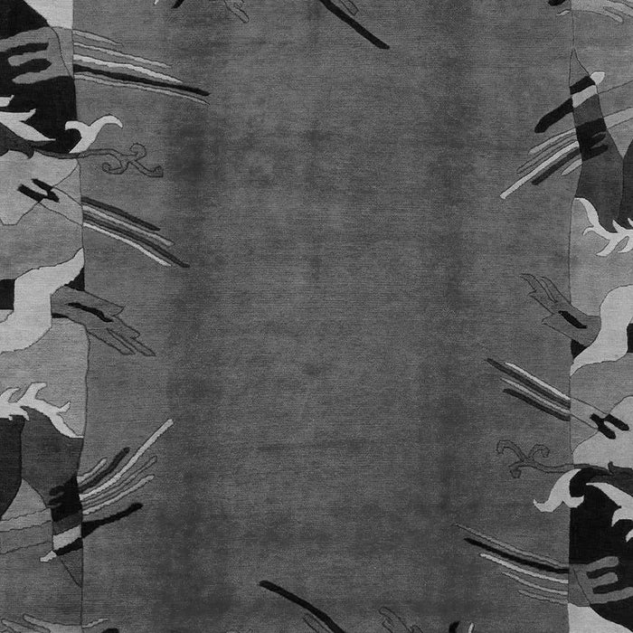 Machine Washable Abstract Gray Modern Rug, wshabs1901gry