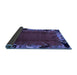 Sideview of Abstract Blue Modern Rug, abs1901blu