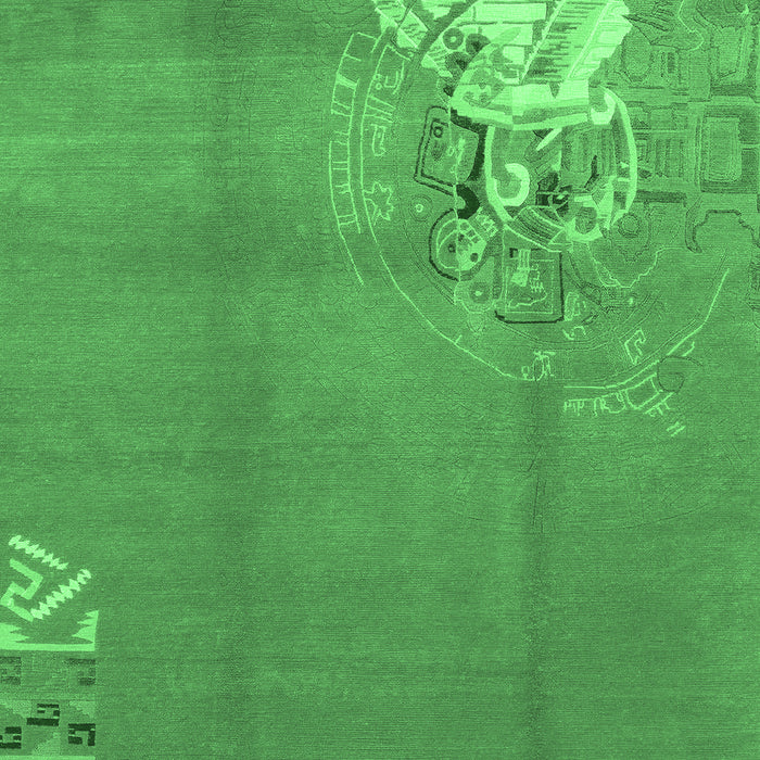 Abstract Emerald Green Modern Rug, abs1902emgrn