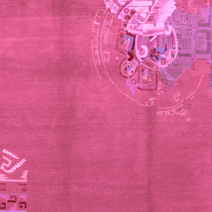 Machine Washable Abstract Purple Modern Area Rugs, wshabs1902pur