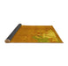 Sideview of Abstract Yellow Modern Rug, abs1902yw