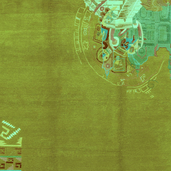 Abstract Turquoise Modern Rug, abs1902turq