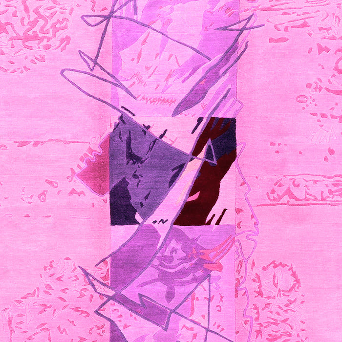 Abstract Pink Modern Rug, abs1903pnk