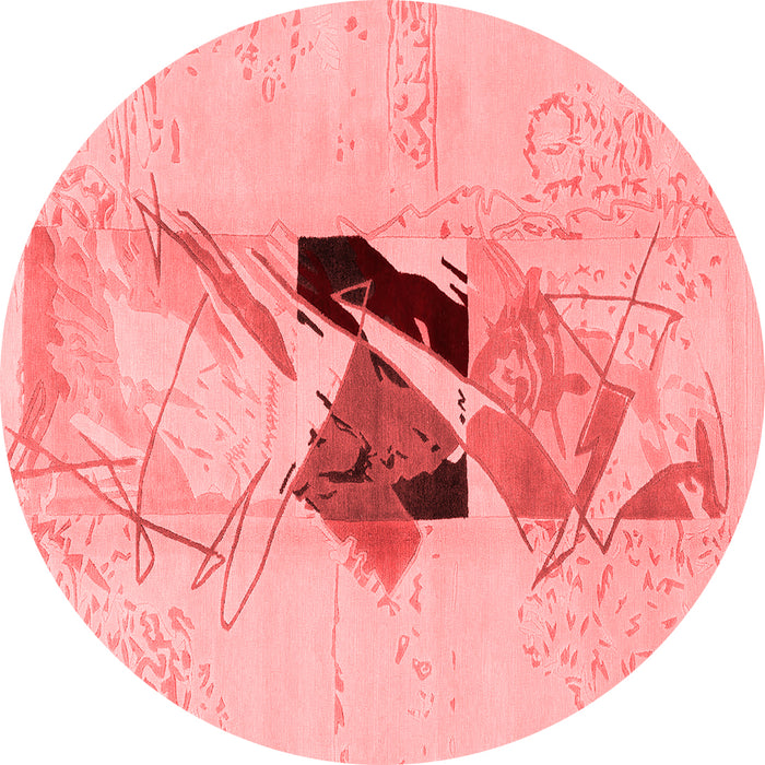 Abstract Red Modern Rug, abs1903red