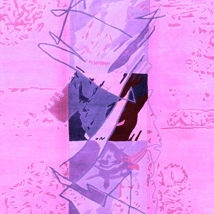 Abstract Purple Modern Rug, abs1903pur