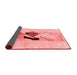 Abstract Red Modern Area Rugs