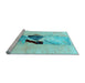 Sideview of Machine Washable Abstract Light Blue Modern Rug, wshabs1903lblu