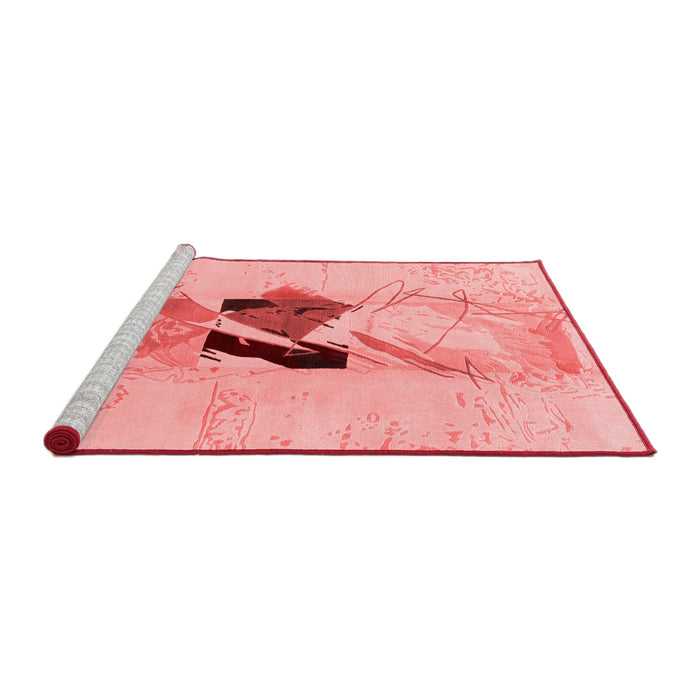 Modern Red Washable Rugs