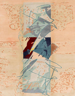 Abstract Brown Modern Rug, abs1903