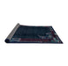 Sideview of Abstract Blue Modern Rug, abs1904