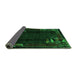 Sideview of Abstract Green Modern Rug, abs1904grn