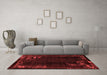 Modern Red Washable Rugs