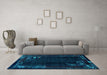 Machine Washable Abstract Light Blue Modern Rug in a Living Room, wshabs1904lblu