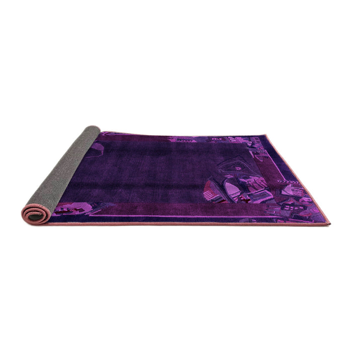Sideview of Abstract Pink Modern Rug, abs1904pnk