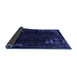 Sideview of Abstract Blue Modern Rug, abs1904blu