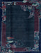 Abstract Blue Modern Rug, abs1904