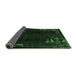 Sideview of Abstract Emerald Green Modern Rug, abs1904emgrn