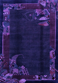 Abstract Purple Modern Rug, abs1904pur