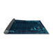 Sideview of Abstract Light Blue Modern Rug, abs1904lblu