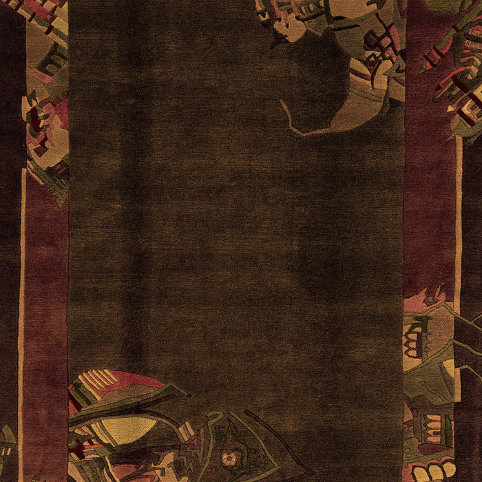 Abstract Orange Modern Rug, abs1904org