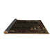 Sideview of Abstract Brown Modern Rug, abs1904brn