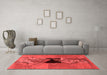 Modern Red Washable Rugs