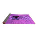 Sideview of Abstract Purple Modern Rug, abs1905pur