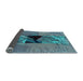 Sideview of Abstract Light Blue Modern Rug, abs1905lblu