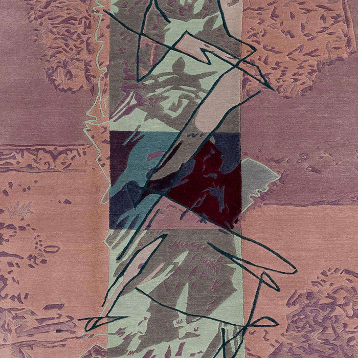 Abstract Pink Modern Rug, abs1905