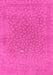 Machine Washable Abstract Pink Modern Rug, wshabs1906pnk