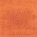 Square Abstract Orange Modern Rug, abs1906org