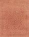 Machine Washable Abstract Orange Red Rug, wshabs1906