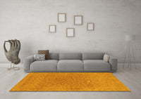 Machine Washable Abstract Yellow Modern Rug, wshabs1906yw