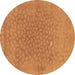 Round Abstract Brown Modern Rug, abs1906brn