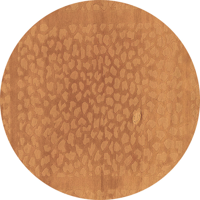 Round Machine Washable Abstract Brown Modern Rug, wshabs1906brn