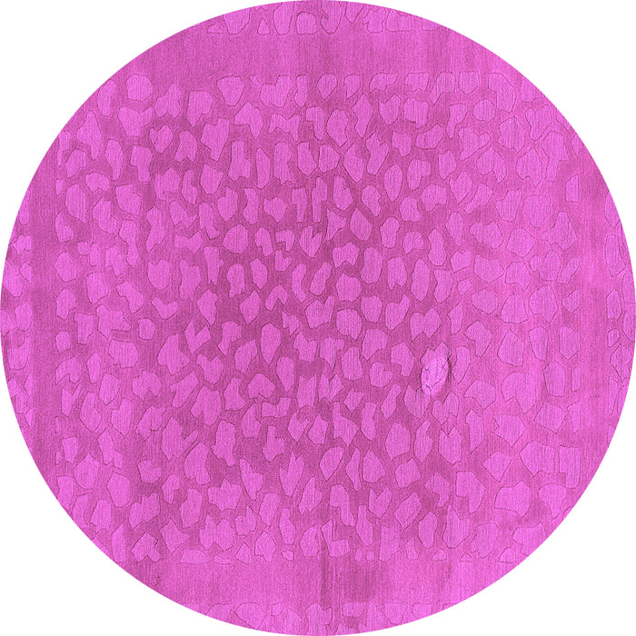 Round Machine Washable Abstract Purple Modern Area Rugs, wshabs1906pur