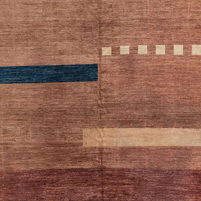 Machine Washable Abstract Orange Rug, wshabs1907