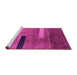 Sideview of Machine Washable Abstract Pink Modern Rug, wshabs1907pnk