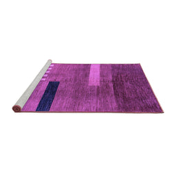 Sideview of Machine Washable Abstract Purple Modern Area Rugs, wshabs1907pur