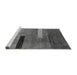 Sideview of Machine Washable Abstract Gray Modern Rug, wshabs1907gry