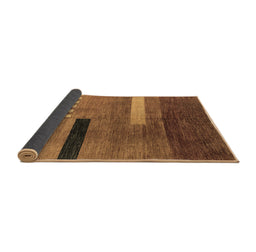 Sideview of Abstract Brown Modern Rug, abs1907brn