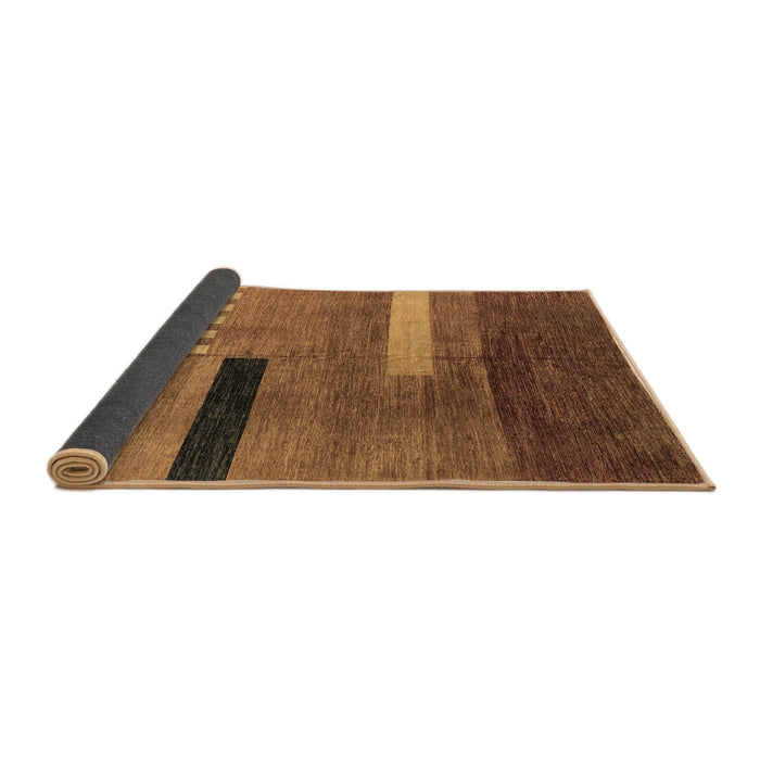 Sideview of Abstract Brown Modern Rug, abs1907brn