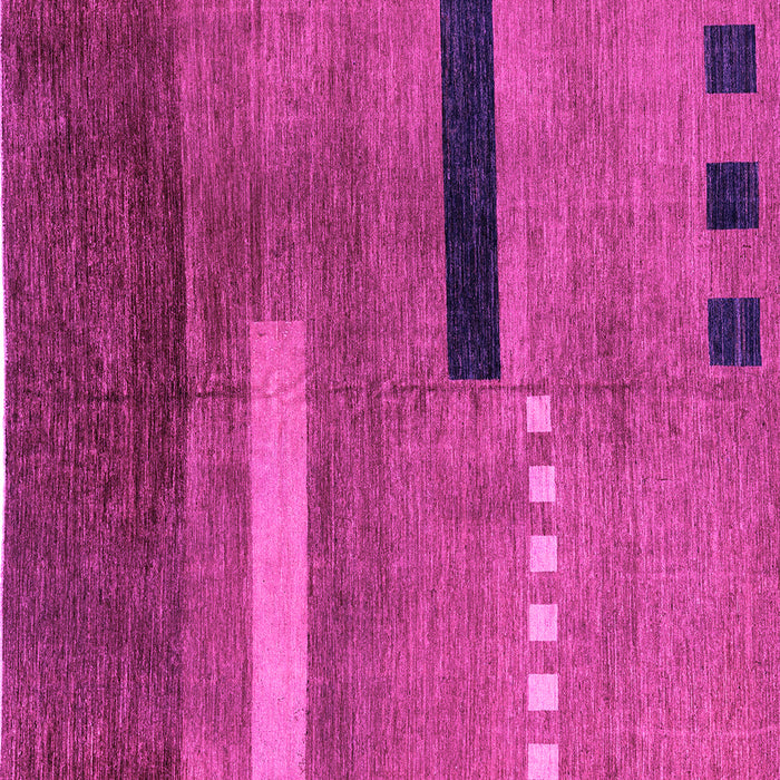 Square Abstract Pink Modern Rug, abs1907pnk