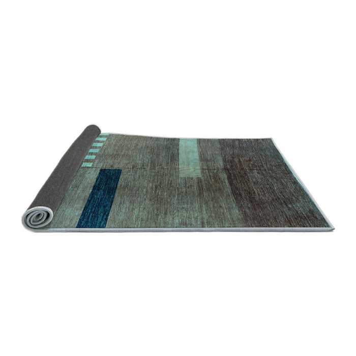 Sideview of Abstract Light Blue Modern Rug, abs1907lblu