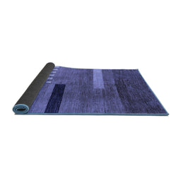 Sideview of Abstract Blue Modern Rug, abs1907blu
